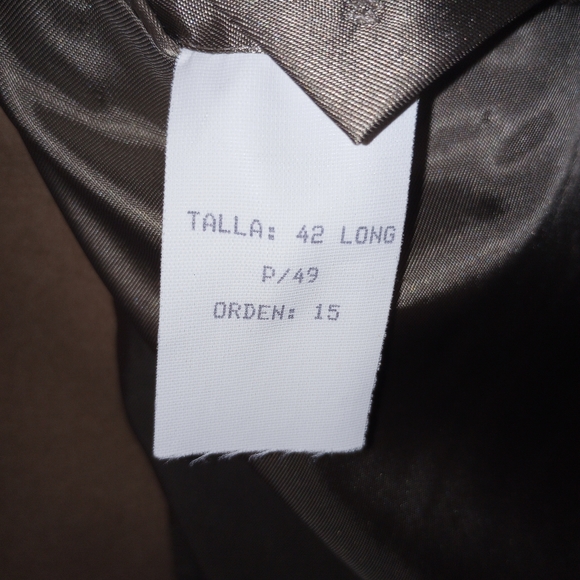 Vintage Evan Picone Men's Tan Suit Jacket Size  42L - Picture 6 of 7